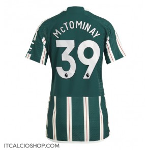 Manchester United Scott McTominay #39 Seconda Maglia Femmina 2023-24 Manica Corta